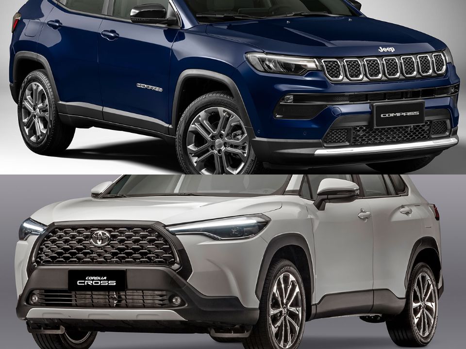 Compra com isenção: Jeep Compass Longitude ou Toyota Corolla Cross XRE 