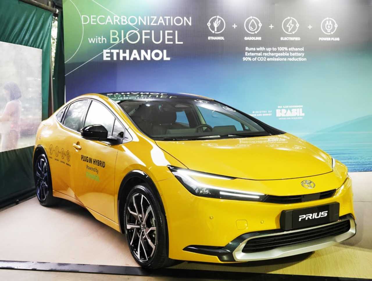 Toyota Prius hbrido flex  mostrado em evento do G20 em Foz do Iguau (PR)