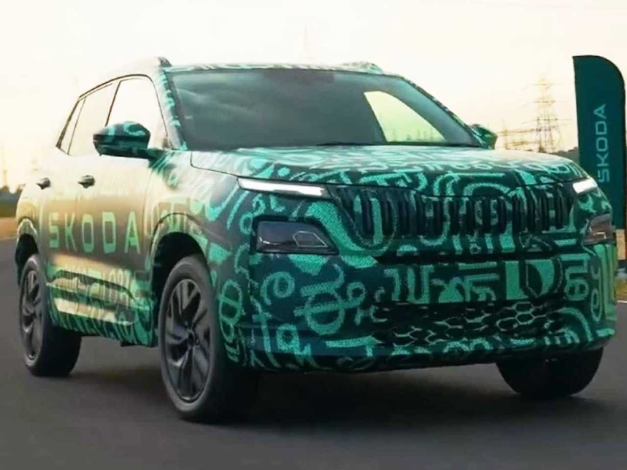 Skoda Kylaq tem primeiras imagens reveladas, ainda com camuflagem