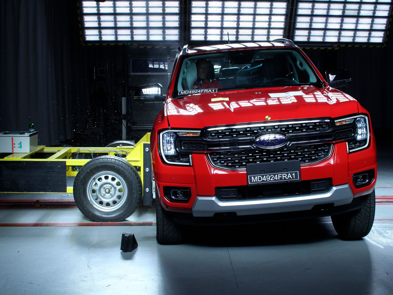 Ford Ranger em teste do Latin NCAP