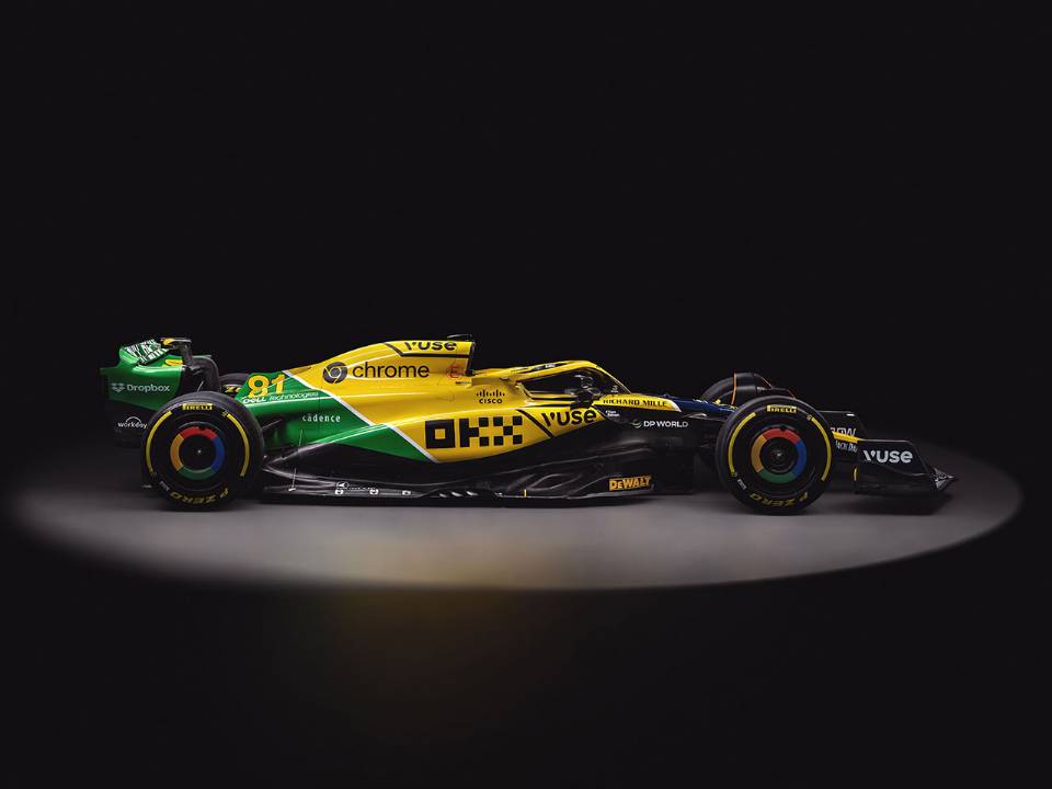 McLaren MCL38 em homenagem a Ayrton Senna