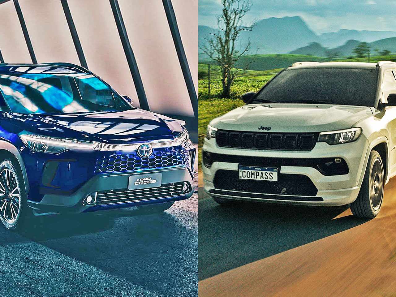 Corolla Cross vs o Jeep Compass: quem vai ganhar a batalha das vendas em 2024?