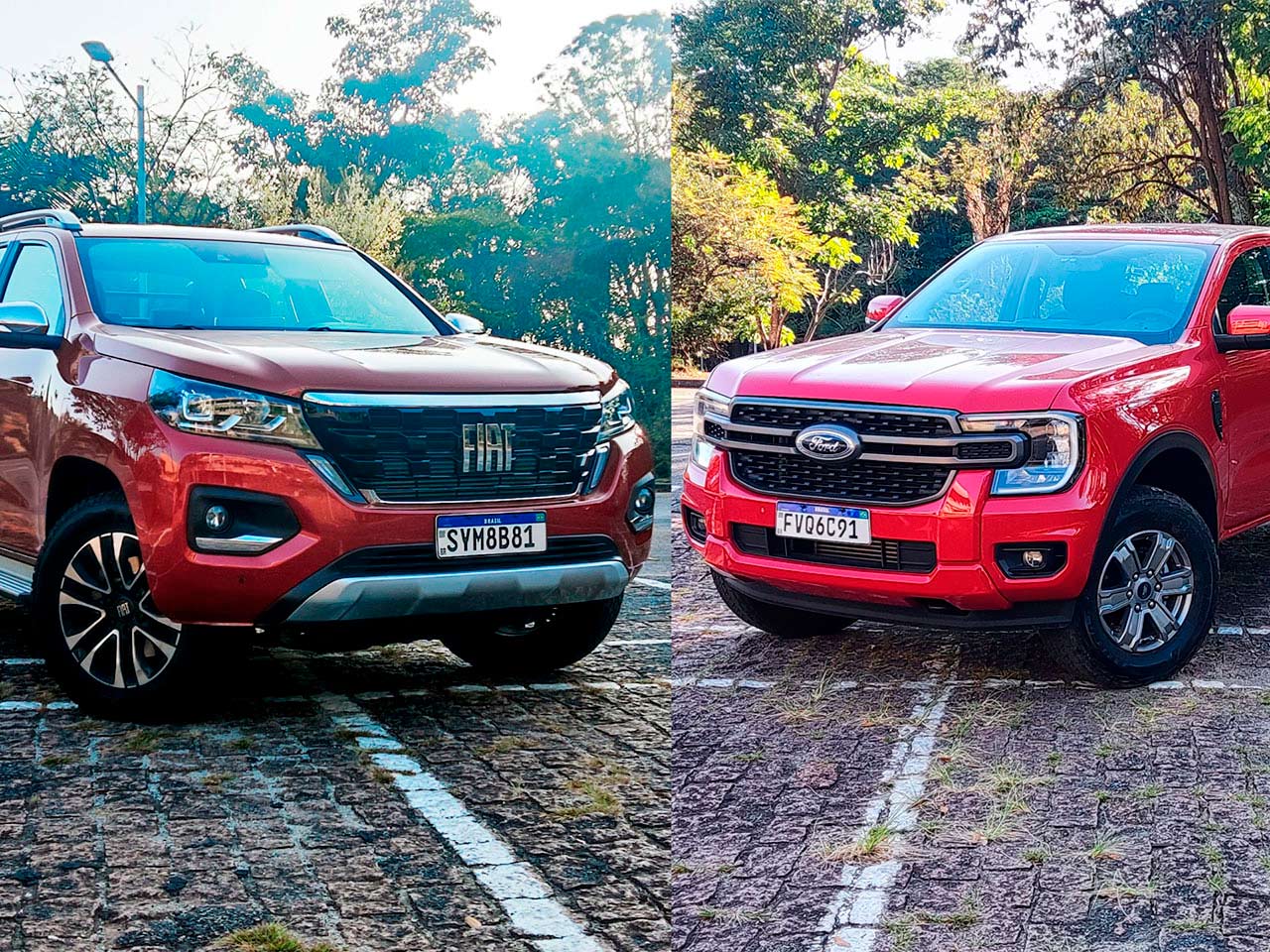 Fiat Titano e Ford Ranger