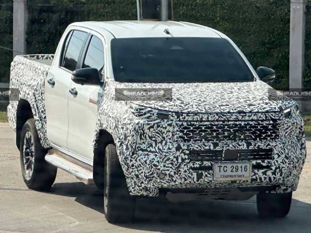 Flagra! Nova Toyota Hilux  vista em testes: o que esperar da picape reestilizada?