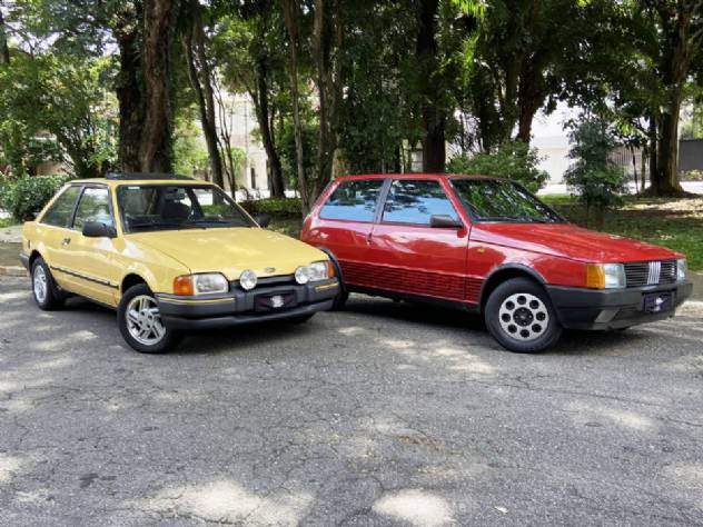 Fiat Uno 1.5R e Ford Escort XR3: a esportividade dos anos 80; veja vdeo